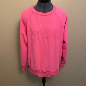 Hot pink crew sweater